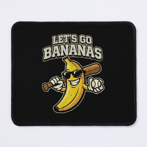 Item preview, Funny Baseball Banana Mascot - Let's Go Bananas Retro Vintage Sports designed and sold by haitrieuic96.