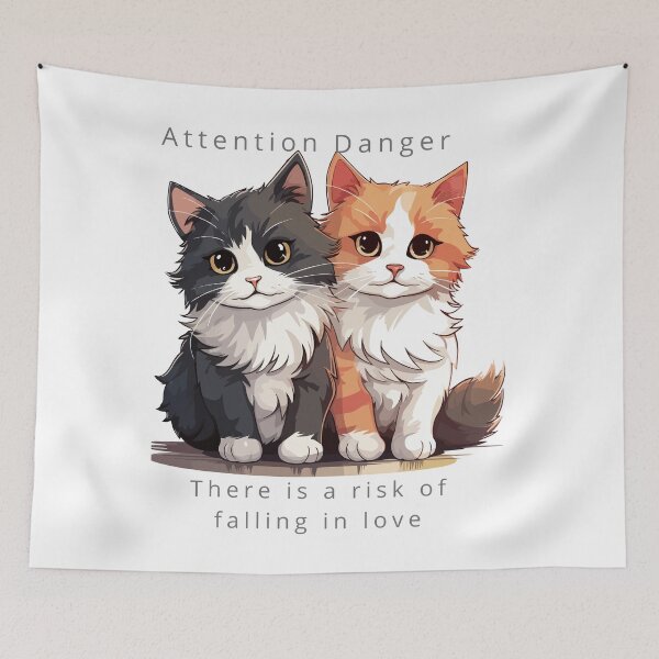 Item preview, Attention Danger There Is A Risk Of Falling In Love designed and sold by MotylekAnia.