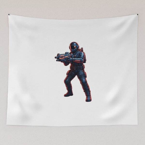 Item preview, Futuristic Soldier in Action – Character in Combat Armor designed and sold by NextNoob485.