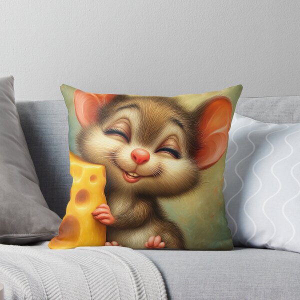 Item preview, Happy Mouse with Cheese designed and sold by PetsArt.
