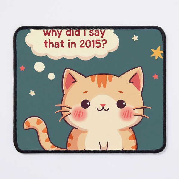 Item preview, Kawaii Cat With 3am Thought Bubble Spiral designed and sold by MY CREATIVE SHOP.