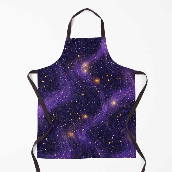Item preview, Wavy Purple Galaxy Stardust Cosmic Night Sky designed and sold by NicolasGlowArt.