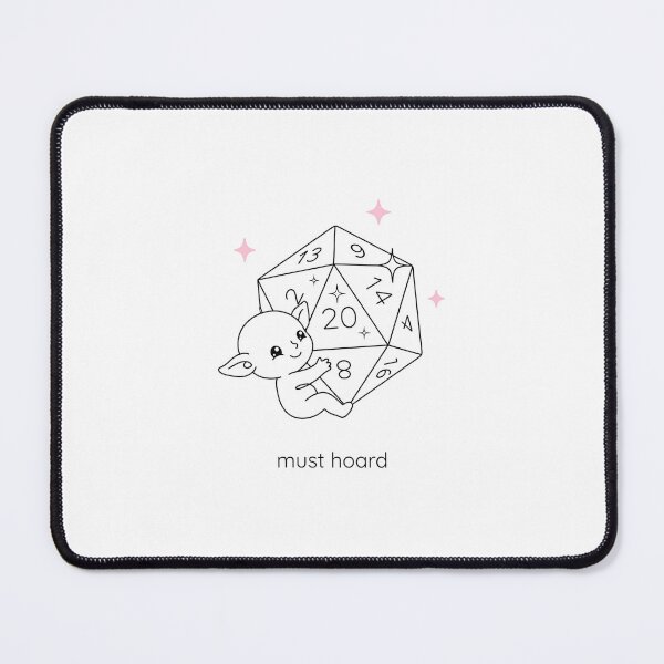 Item preview, Must Hoard Cute Kawaii D20 Tabletop RPG Gamer designed and sold by Fenay Designs.