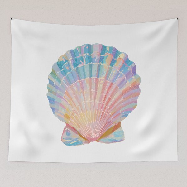 Item preview,  Seashell Illustration – Minimal Coastal Shell Art with Beach Aesthetic designed and sold by BobaBunny76.