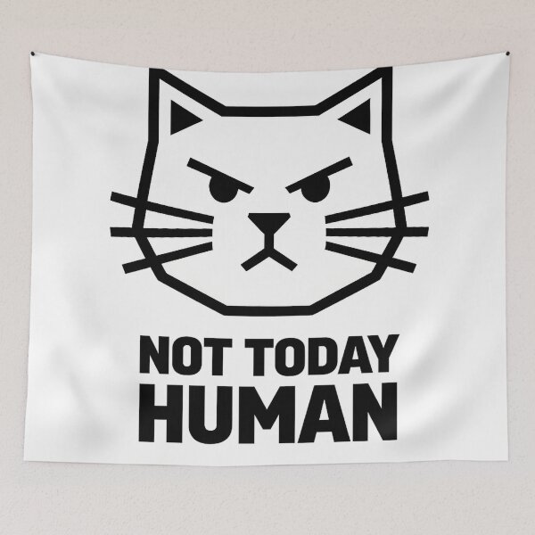 Item preview, Rebel Cat Not Today Human designed and sold by DetalleXL.