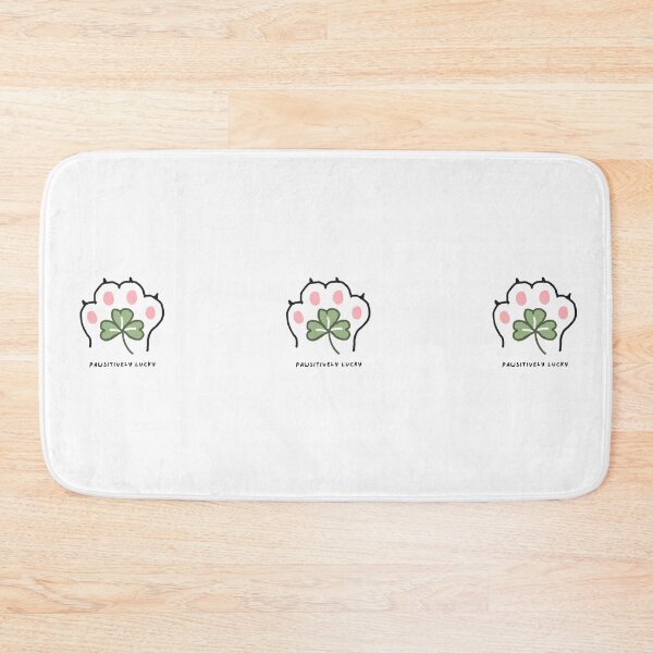 Item preview, Pawsitively Lucky Cat Paw Four Leaf Clover designed and sold by IntertwineCo.