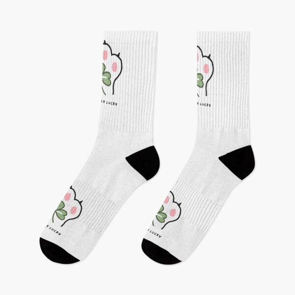 Item preview, Pawsitively Lucky Cat Paw Four Leaf Clover designed and sold by IntertwineCo.