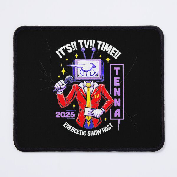 Item preview, It's Tv Time Energetic Show Host Tenna 2025 Broadcasting Television Entertainment designed and sold by QuentinHarrow.