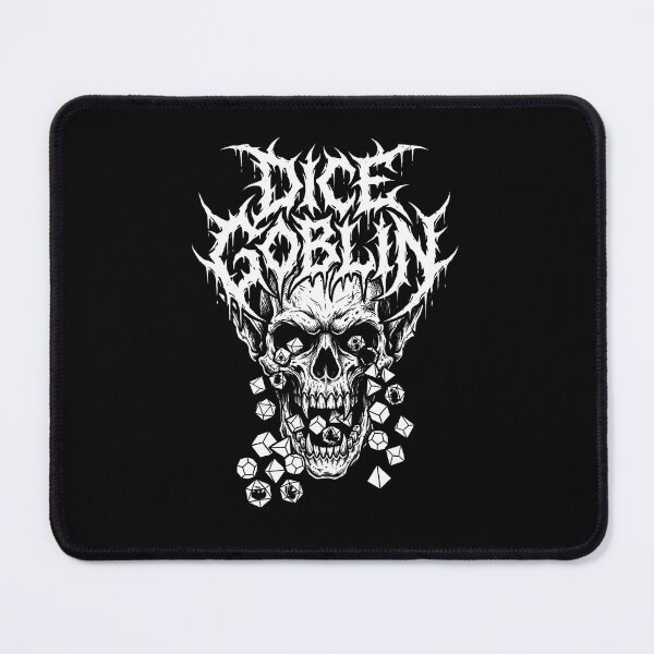 Item preview, Dice Goblin Heavy Metal Skull Tabletop RPG D20 designed and sold by Fenay Designs.