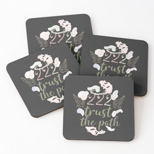 Item preview, 222 Angel Number – Trust the Path Spiritual Typography Design designed and sold by CosmicQuietStudio.