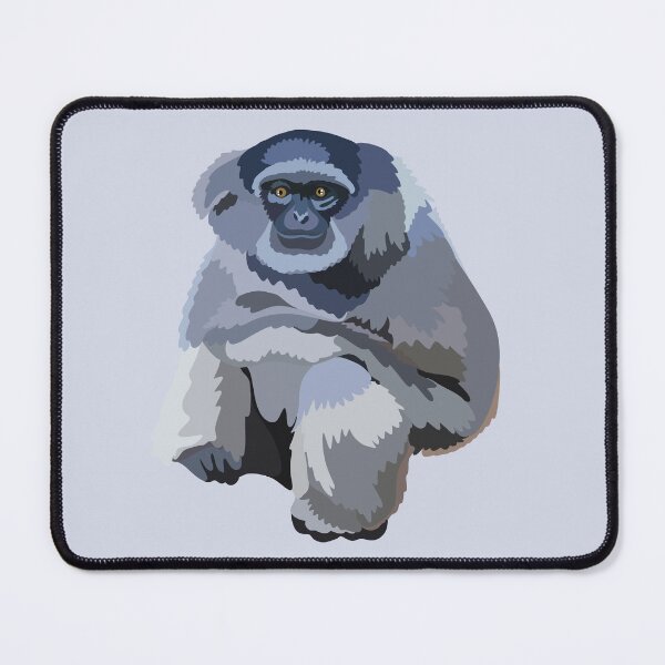 Item preview, S is for Silvery Gibbon, Silvery Gibbon | Endangered Primate Conservation & Zookeeper Gift Design designed and sold by PrettylittlepastelUk.