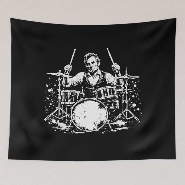 Item preview, Abraham Lincoln Drummer President Musician History designed and sold by SanTiOmal.