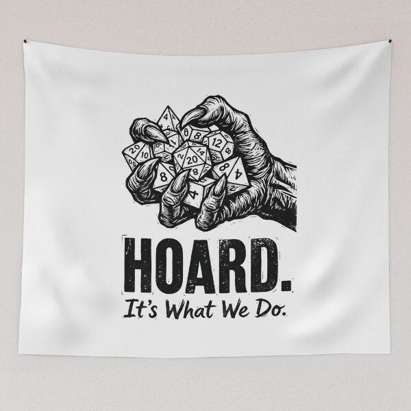 Item preview, Hoard Its What We Do Dice Goblin Tabletop RPG designed and sold by Fenay Designs.