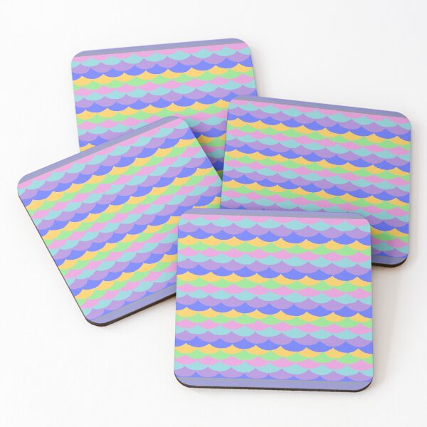 Item preview, Colorful Mermaid Scales Wave Pattern designed and sold by ubborn.