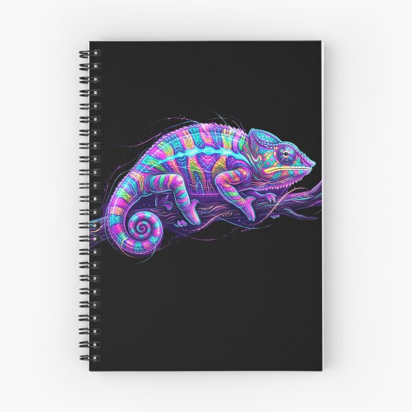 Item preview, Vivid Neon Chameleon: Electric Cyberpunk Art designed and sold by Wild Hare.