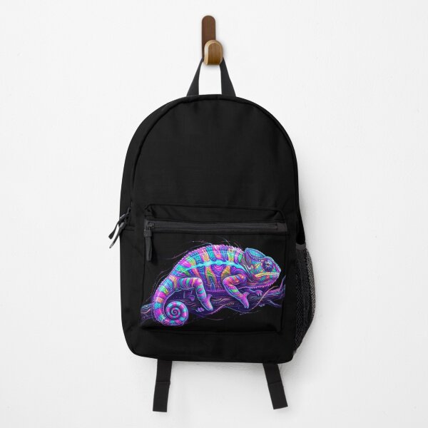 Item preview, Vivid Neon Chameleon: Electric Cyberpunk Art designed and sold by Wild Hare.