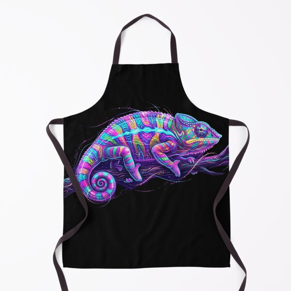 Item preview, Vivid Neon Chameleon: Electric Cyberpunk Art designed and sold by Wild Hare.