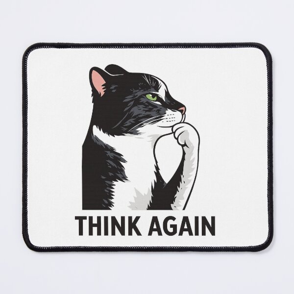 Item preview, Challenging Cat Think Again designed and sold by DetalleXL.