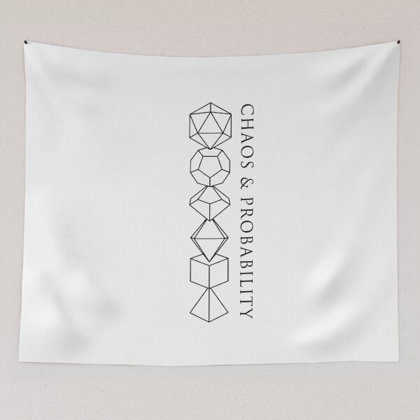 Item preview, Chaos And Probability Polyhedral Dice Tabletop RPG Minimalist designed and sold by Fenay Designs.