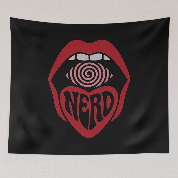 Item preview, Nerd Trippy Mouth Psychedelic Lips Swirl Design designed and sold by NatArtSA.
