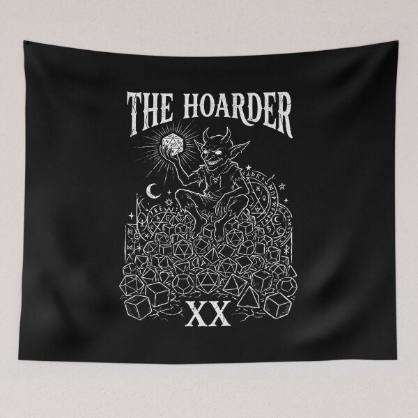 Item preview, The Hoarder XX Dice Goblin Tarot Tabletop RPG designed and sold by Fenay Designs.