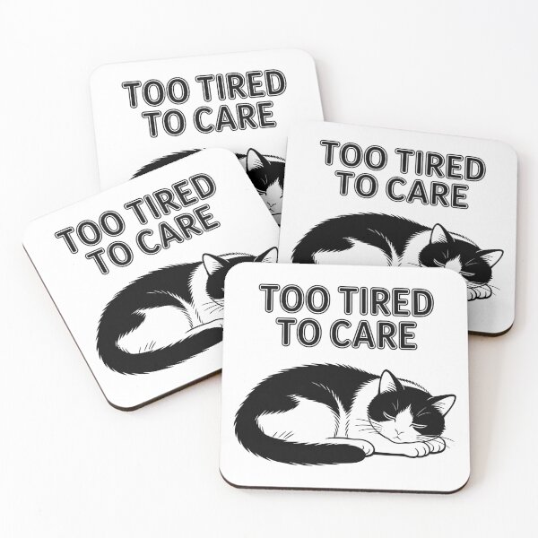 Item preview, Cat Exhausted Too Tired To Care designed and sold by DetalleXL.