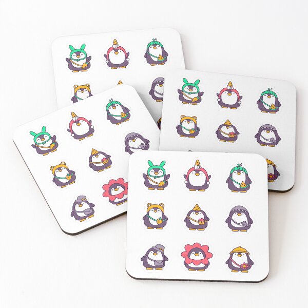 Item preview, Cute Penguin Sticker Pack – Kawaii Cartoon Animal Costume Set designed and sold by ZYNORAworld.