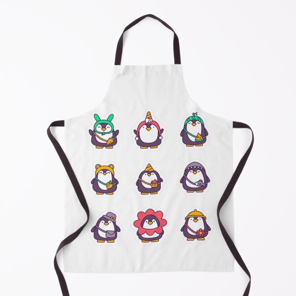 Item preview, Cute Penguin Sticker Pack – Kawaii Cartoon Animal Costume Set designed and sold by ZYNORAworld.