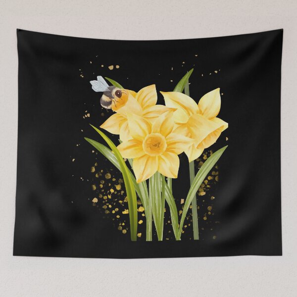 Item preview, Daffodils And A Bee. designed and sold by Dinasshop.