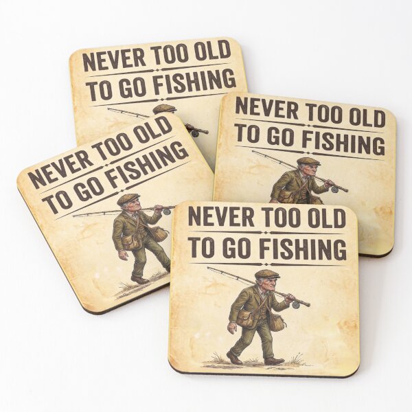 Item preview, Never too old to go fishing designed and sold by Stefanrajzer.