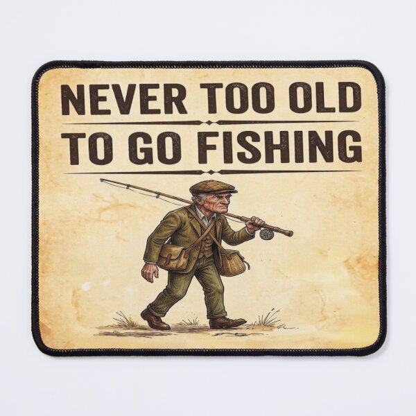 Item preview, Never too old to go fishing designed and sold by Stefanrajzer.