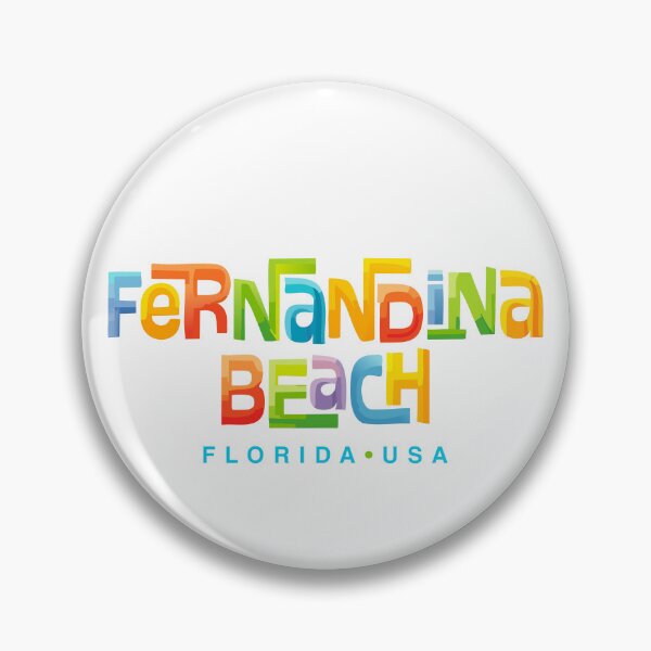 Item preview, Fernandina Beach Retro Typographic Design designed and sold by Futurebeachbum.