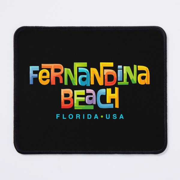 Item preview, Fernandina Beach Retro Typographic Design designed and sold by Futurebeachbum.