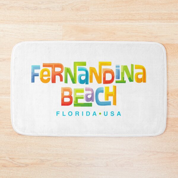 Item preview, Fernandina Beach Retro Typographic Design designed and sold by Futurebeachbum.
