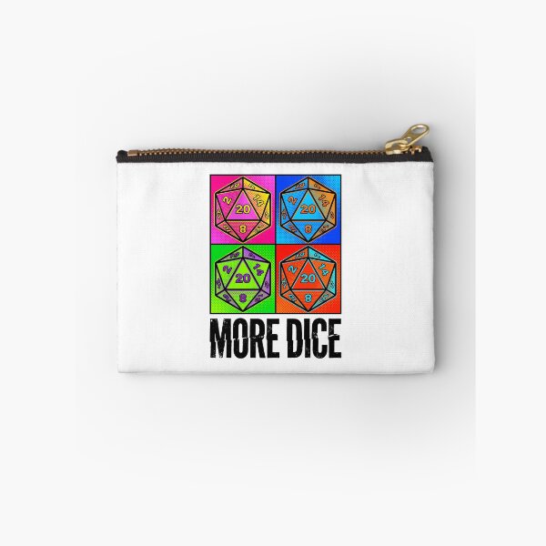 Item preview, More Dice Pop Art D20 Tabletop RPG designed and sold by Fenay Designs.