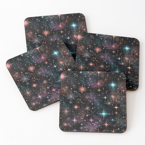 Item preview, Vibrant Cosmic Starry Night Sky Galaxy Pattern designed and sold by NicolasGlowArt.