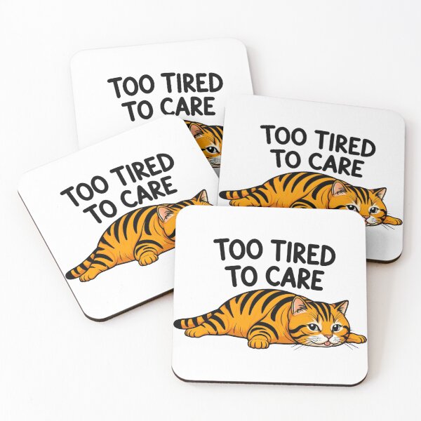 Item preview, Lazy Cat Too Tired To Care designed and sold by DetalleXL.