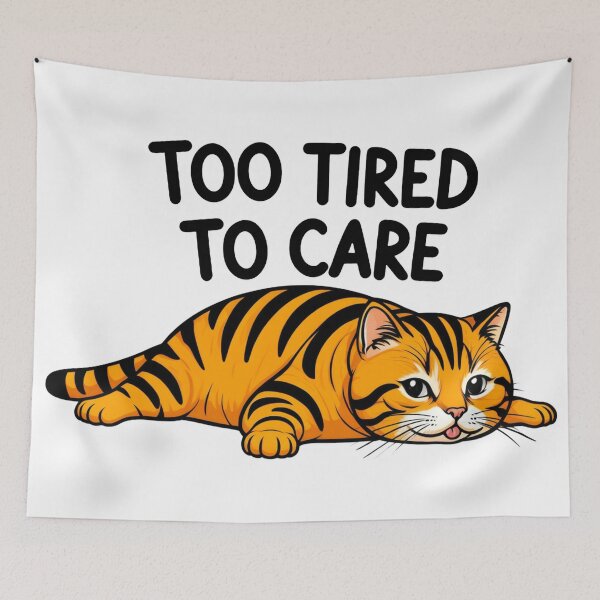 Item preview, Lazy Cat Too Tired To Care designed and sold by DetalleXL.