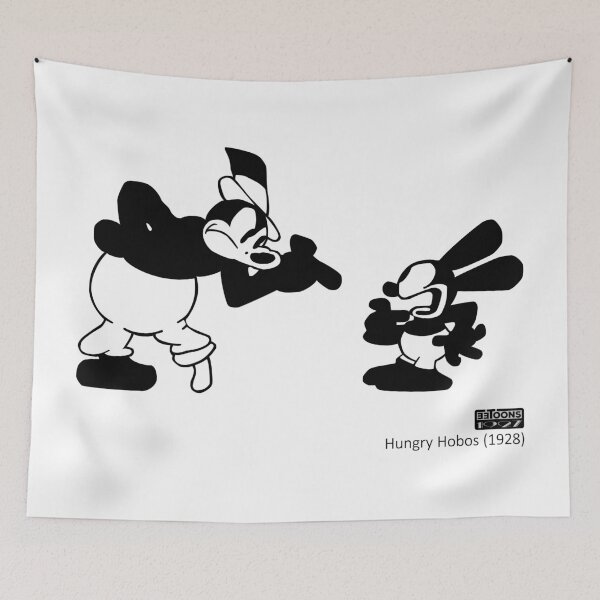 Item preview, Oswald and Peg Leg Pete - It's You! Who, Me? (Hungry Hobos, 1928) designed and sold by eetoons1927.
