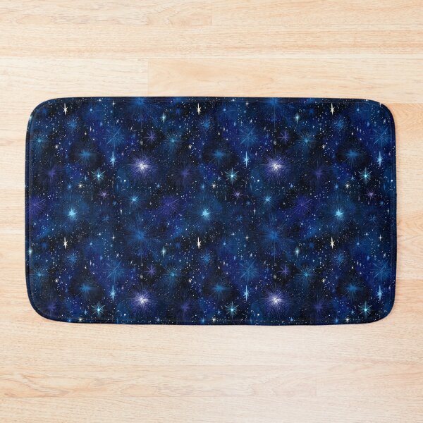 Item preview, Deep Blue Cosmic Starburst Night Sky Pattern designed and sold by NicolasGlowArt.