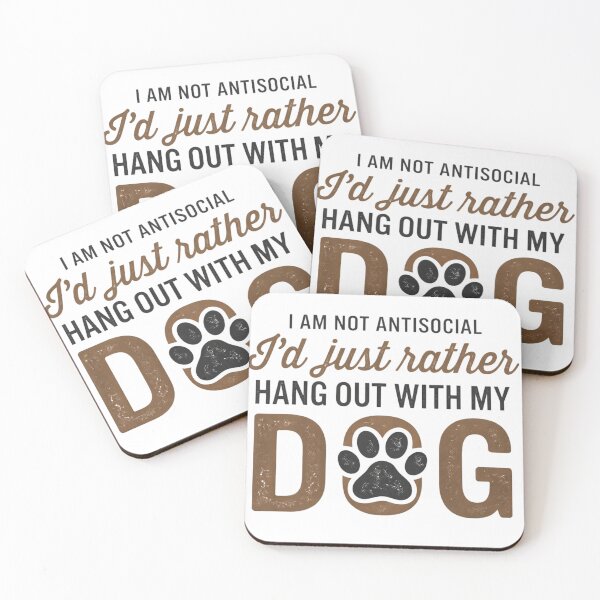 Item preview, I’d Rather Hang Out With Dog designed and sold by ZennByte.