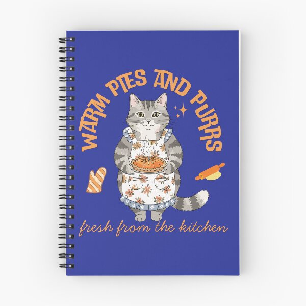 Item preview, Warm Pies and Purrs Baking Cat designed and sold by TheBeeKindSpace.
