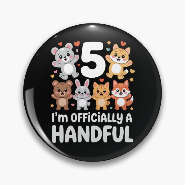 Item preview, I'm Officially A Handful 5th Birthday designed and sold by MooonTees.