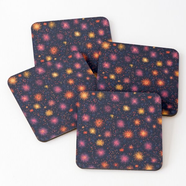 Item preview, Vibrant Firework Starburst Abstract Pattern designed and sold by NicolasGlowArt.