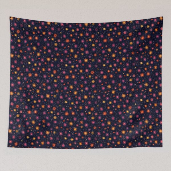 Item preview, Vibrant Firework Starburst Abstract Pattern designed and sold by NicolasGlowArt.