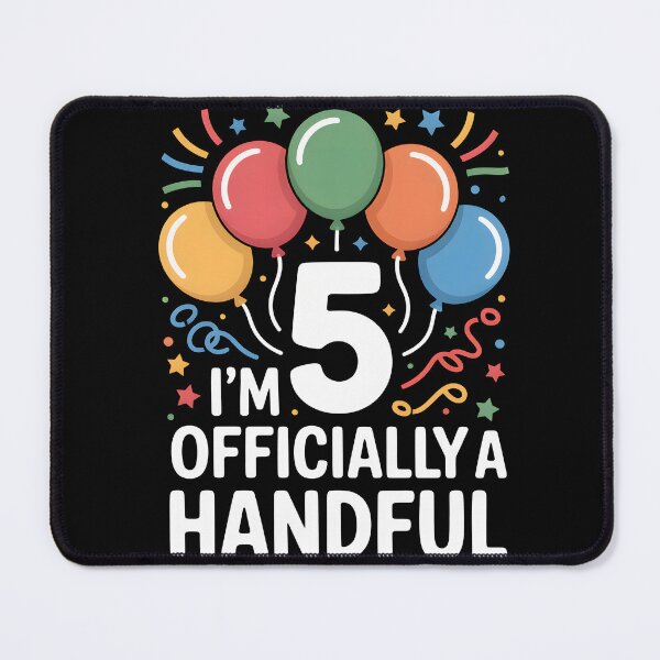 Item preview, I'm Officially A Handful 5th Birthday designed and sold by MooonTees.