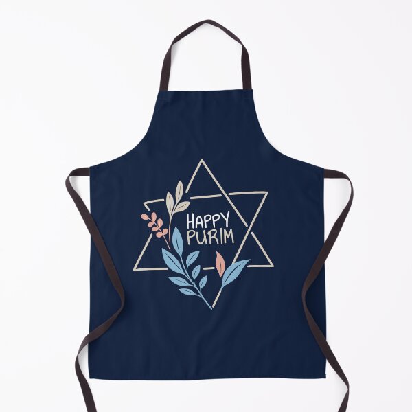Item preview, Happy Purim Star of David Floral Minimal Design designed and sold by Thank-HaShem.