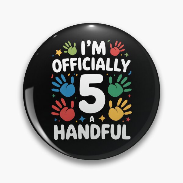 Item preview, I'm Officially A Handful 5th Birthday designed and sold by MooonTees.