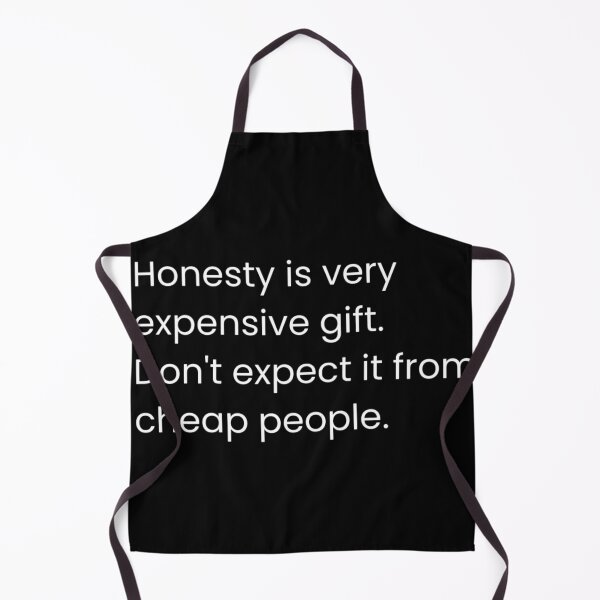 Item preview, Honesty Is Expensive Quote – Bold Minimalist Typography on Black Background designed and sold by TorqueThread.