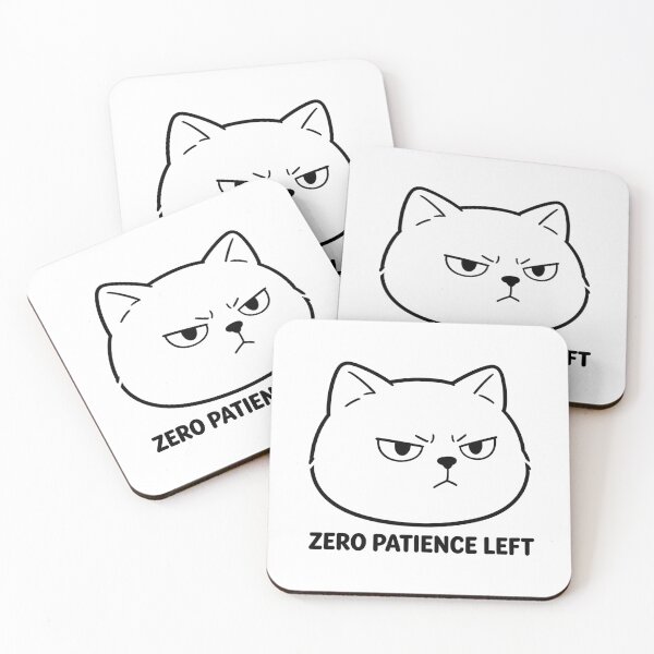 Item preview, Zero Patience Left Cat designed and sold by DetalleXL.